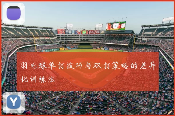 羽毛球单打技巧与双打策略的差异化训练法
